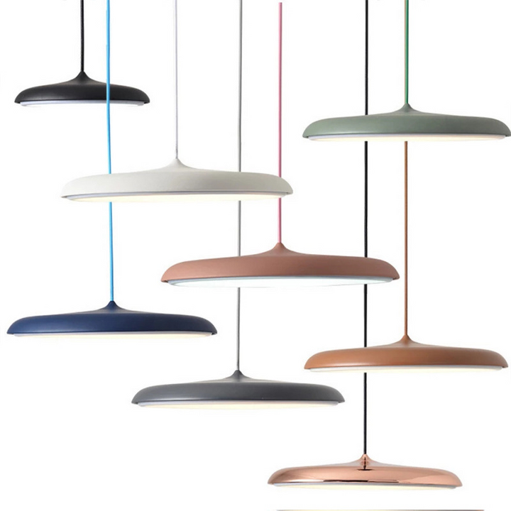 Designer LED pendant lamp, Scandinavian flair for sophisticated home lighting.