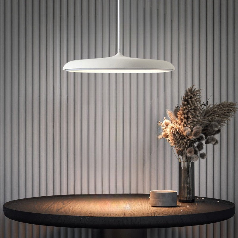 Minimalist LED pendant lighting, energy-efficient for modern home interior design.