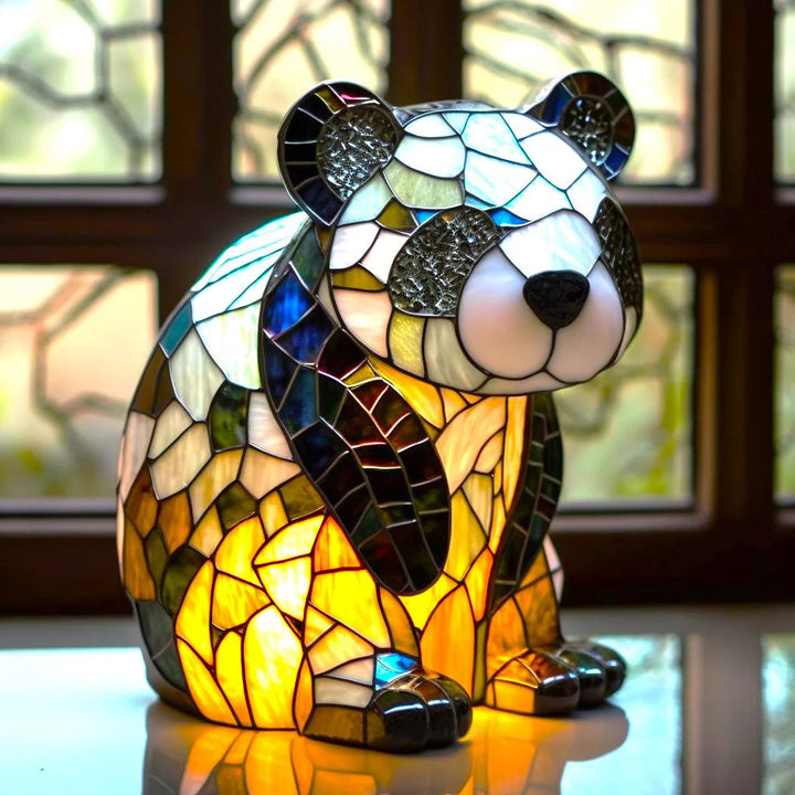 Unique artistic table lamp, contemporary design, perfect for living room accent lighting.