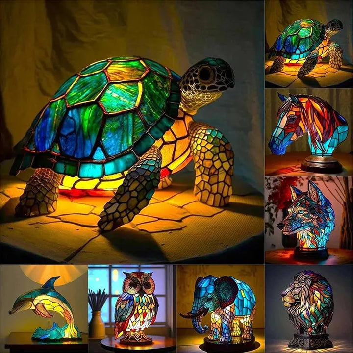Bedroom decor table lamp, sculptural modern artistic lighting with unique design.