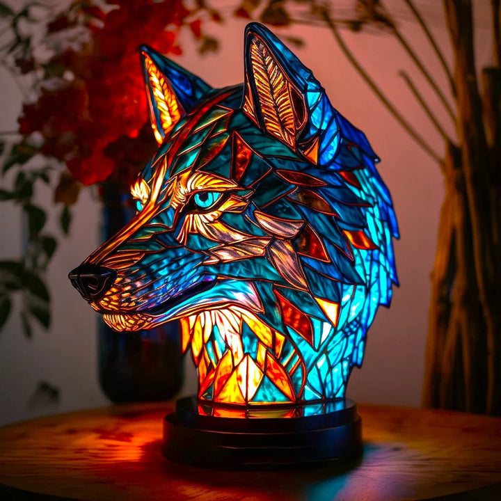 Contemporary table lamp, artistic mythical animal sculpture for modern home accents.