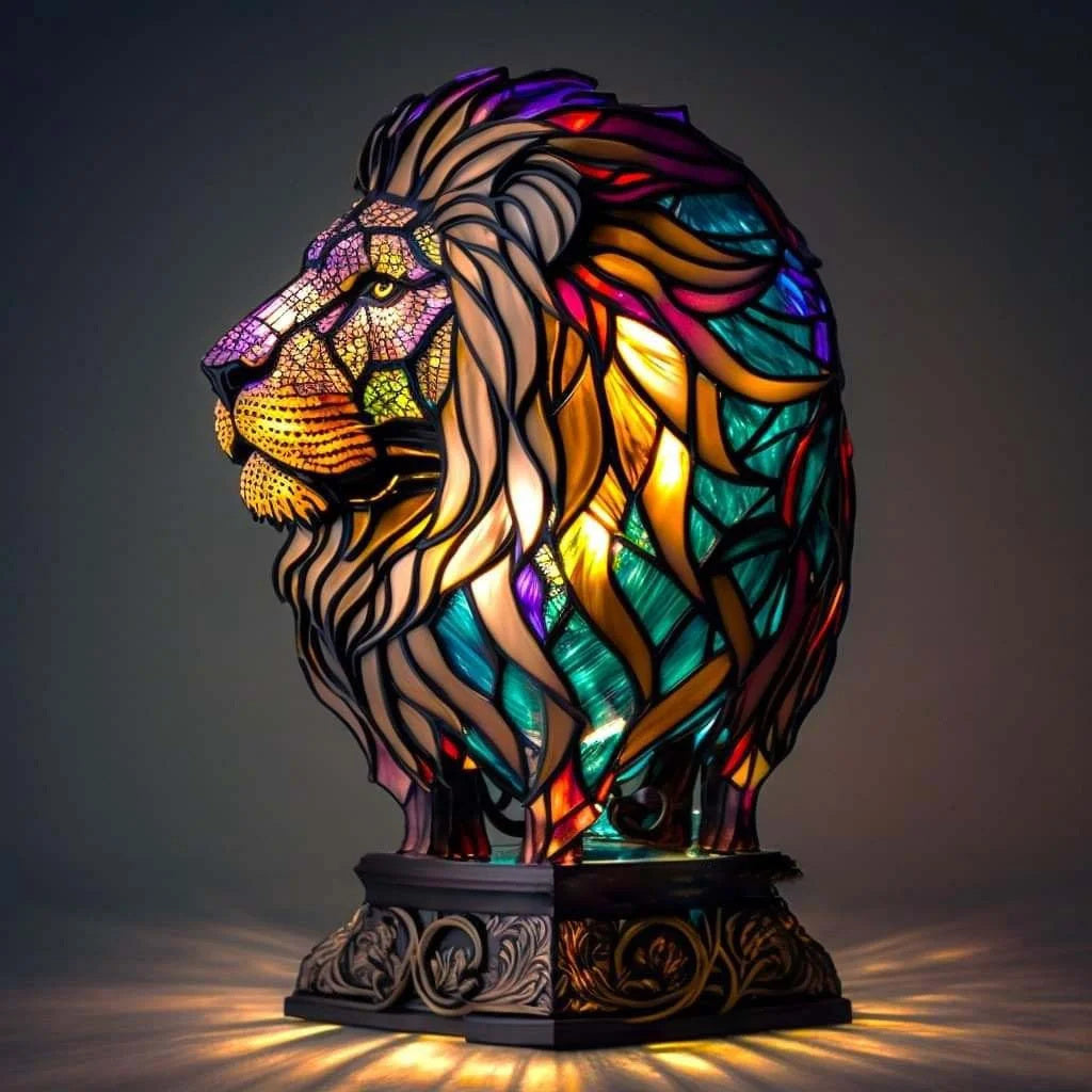 Sculptural table lamp, artistic design, adds modern contemporary lighting to any space.