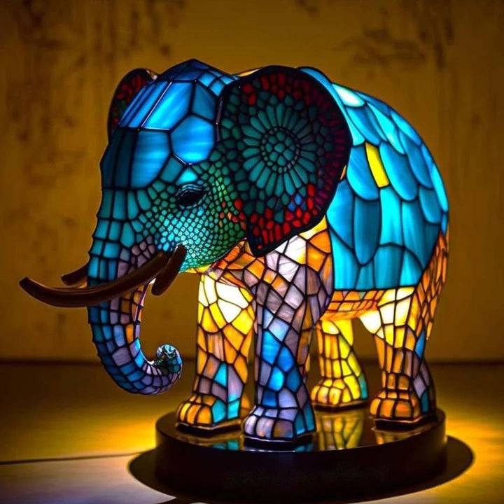 Artistic home accent table lamp, unique modern sculptural piece for stylish decor.