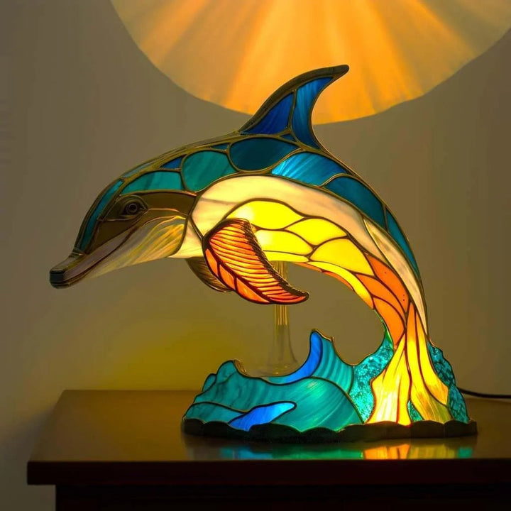 Novelty table lamp, unique design, adds a modern artistic touch to any room.