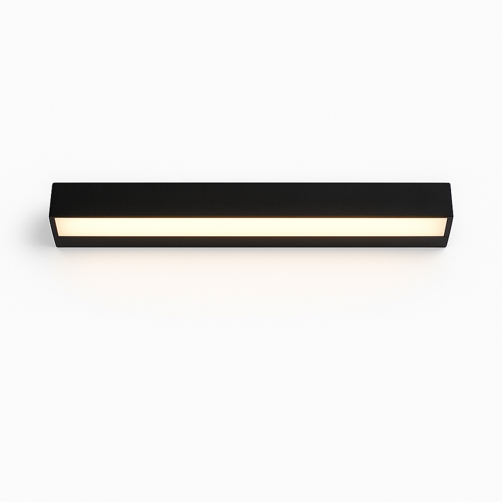 Modern solar LED outdoor wall light for facades & pathways. IP65 waterproof & energy-efficient.
