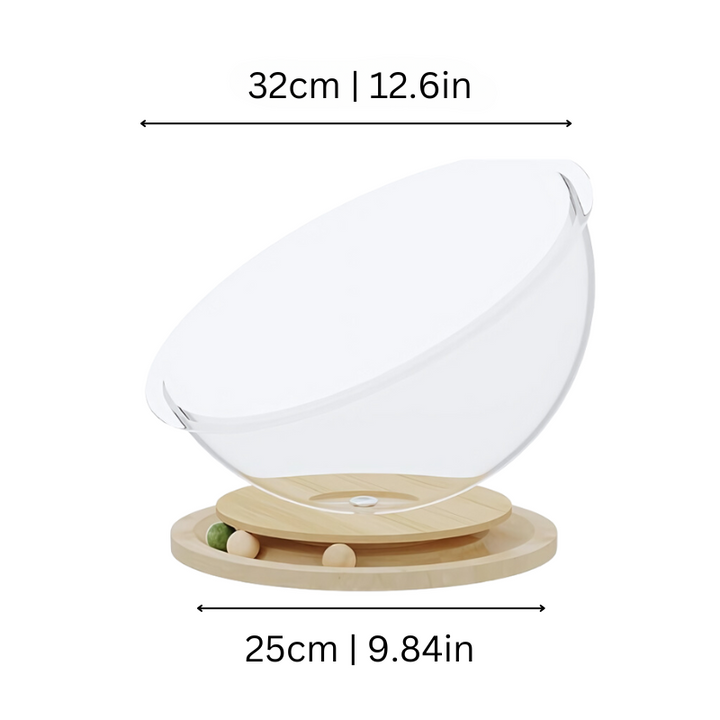 Sleek CatPod pet bed & lounger, a modern spherical design offering ultimate comfort for cats.