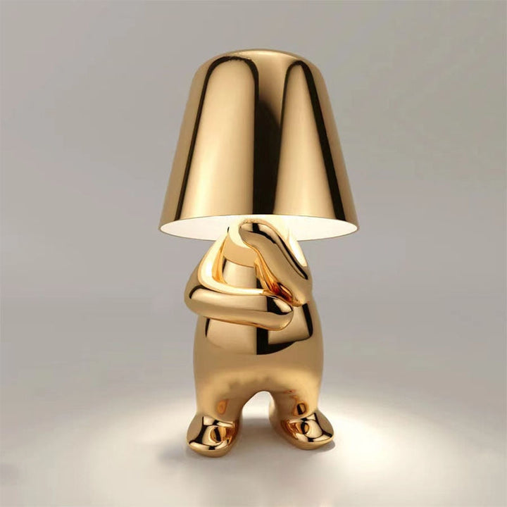 Modern wireless lamp with rechargeable battery, warm glow, sleek design, ideal for home decor, available in various colors.