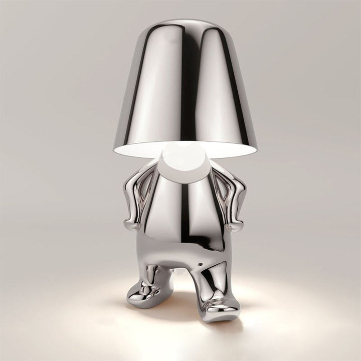 Modern wireless lamp with rechargeable battery, warm glow, sleek design, ideal for home decor, available in various colors.