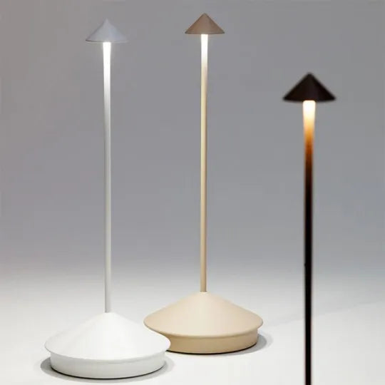 Unisex modern wireless LED lamp, dimmable, portable. Perfect as a desk lamp or home decor accent light.