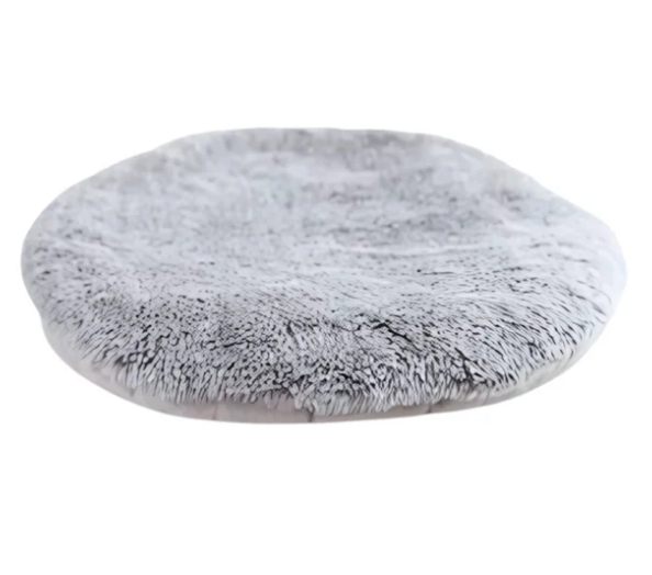 Modern cat furniture: a comfy pet lounge with a removable plush cushion and a durable cat scratcher.