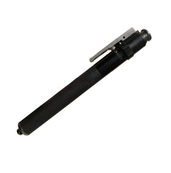 Set of black automatic folding walking canes, showcasing adjustable height feature for varied users