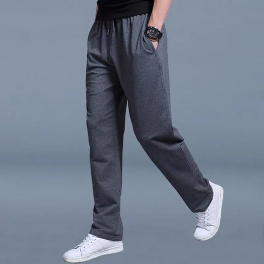 New men's comfortable athletic jogging pants in stretch fabric, ideal for activewear or casual loungewear.
