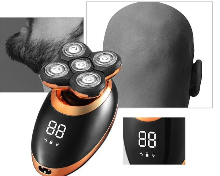 Men's new waterproof beard trimmer and hair clipper, a multi-functional personal care tool.