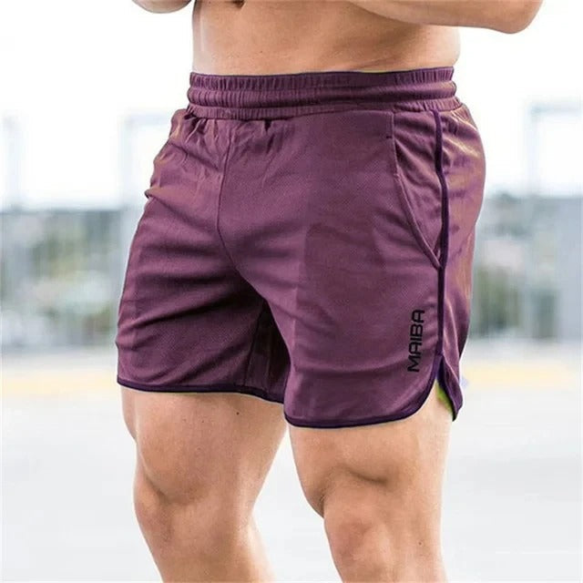 Detail of elastic waist and drawstring on men's quick dry swim trunks, perfect for comfortable fit.