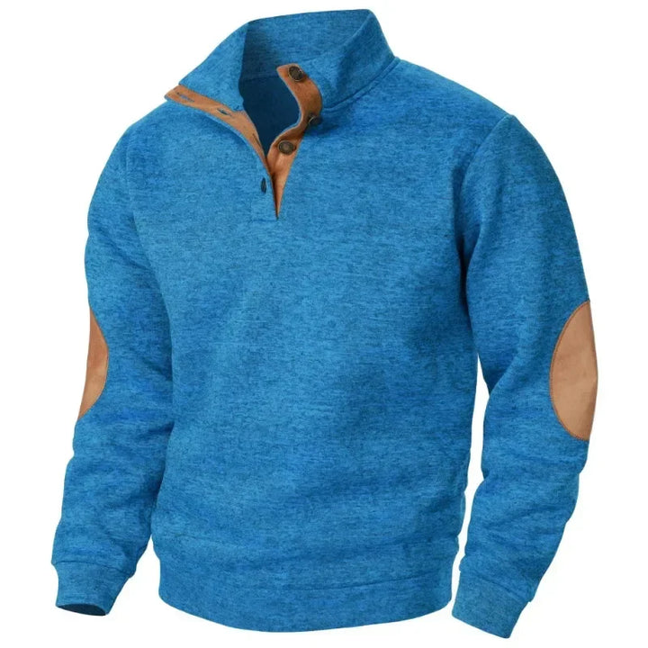 Casual men's V-neck top in cotton blend, essential for comfortable everyday men's fashion.