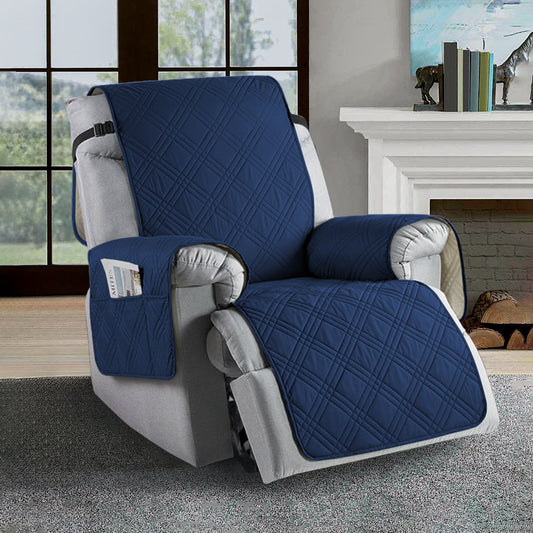 New universal water-resistant recliner slipcover in soft microfiber, pet-friendly design for furniture protection.