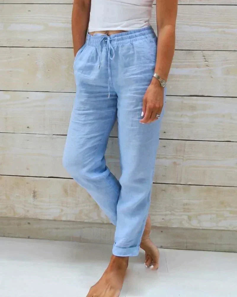 Lightweight women's linen pants, relaxed fit for ultimate comfort and summer style