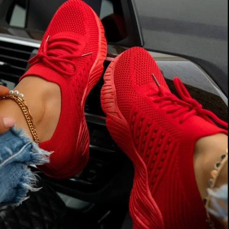 Women's comfortable mesh sneakers, new arrival, featuring a lightweight and breathable design.