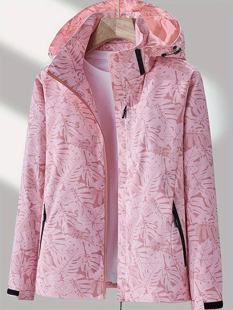 Stylish new women's hooded jacket, lightweight and water-resistant for versatile wear