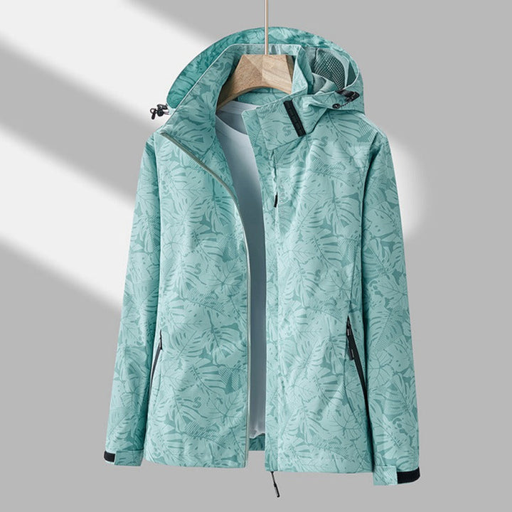 Practical new women's outdoor wear jacket, hooded, water-resistant and wind-resistant