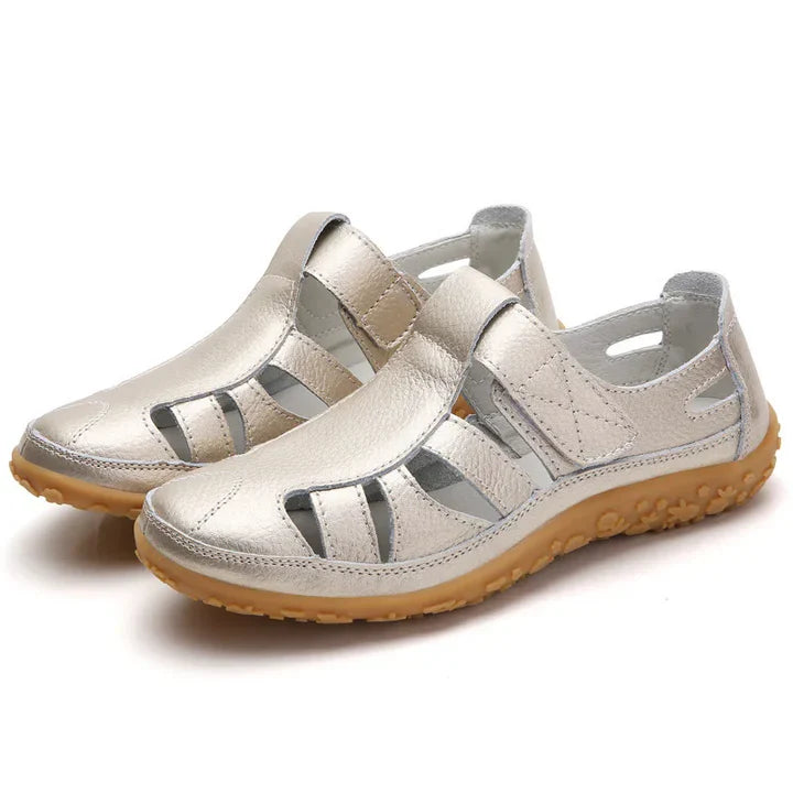 Durable women's footwear: anti-slip orthopedic sandals with arch support
