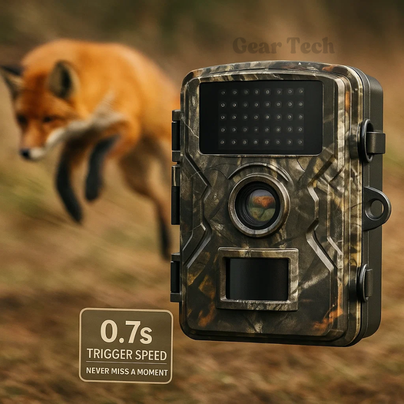 Infrared LEDs on New3 trail camera, providing clear night vision for nature observation