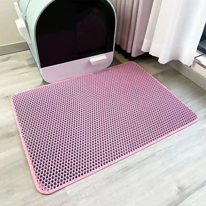 Non-slip, waterproof cat mat designed for superior litter trapping, keeping your home tidy & paws clean.