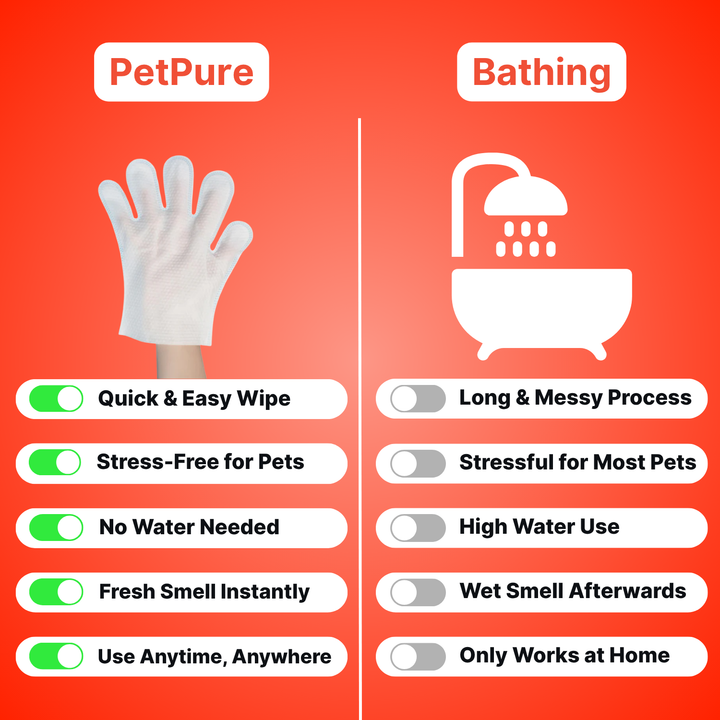 Close-up of soft, moist deodorizing pet wipe, ideal for quick clean-ups and refreshing pet hygiene.