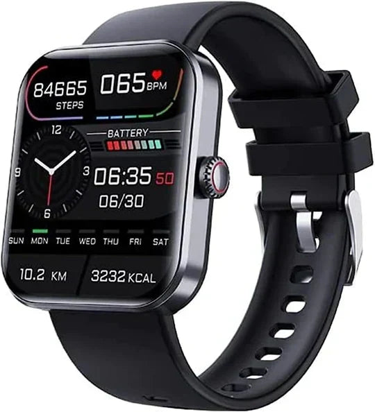 Smartwatch for non-invasive blood glucose monitoring, offering real-time health insights & fitness data.
