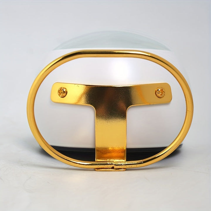 Nordic design silent desk clock with luminous hands & a beautiful metal frame. Enhances office decor.