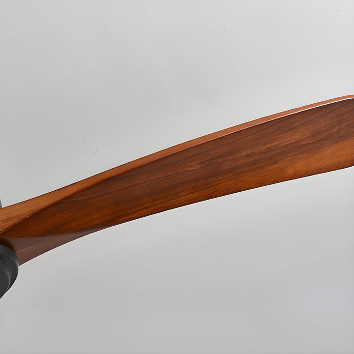 Sleek sycamore blade ceiling fan. Nordic wood aesthetic, bright LED light, & handy remote.