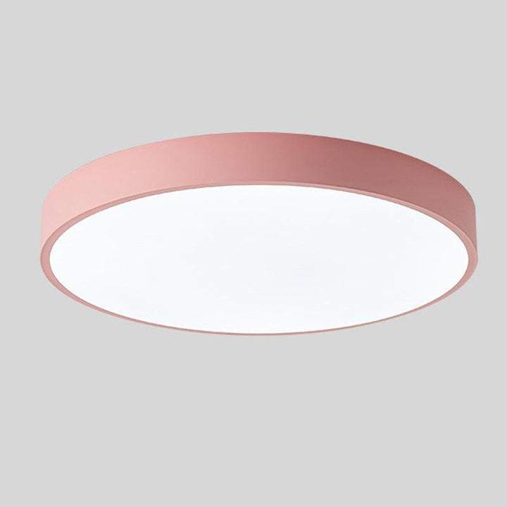 Modern home LED ceiling lamp, wooden Nordic macaroon design, perfect for cozy spaces.