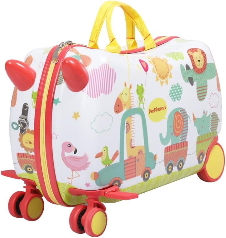 Octopus themed 2-in-1 scooter suitcase for children, making travel exciting & easy.