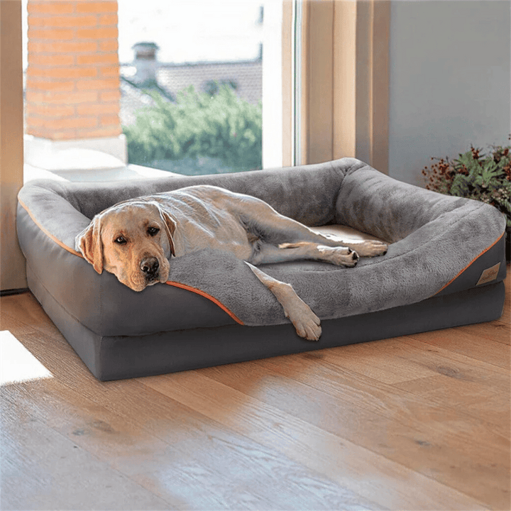Premium orthopedic dog bed for large dogs, featuring memory foam for ultimate comfort and support.