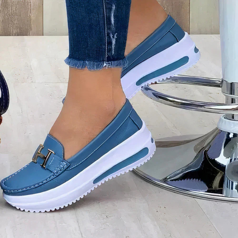 New women's orthopedic shoes, slip-on style for easy wear, ideal for walking and comfort.
