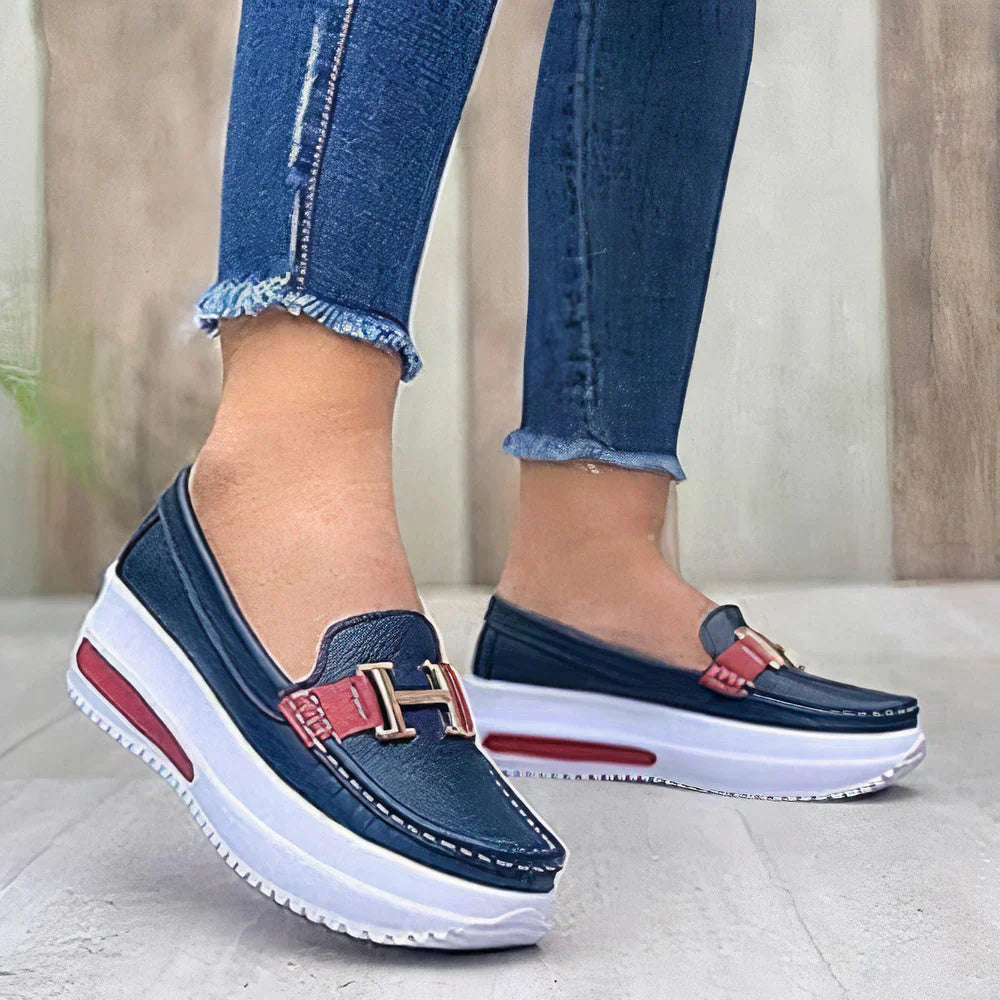 Casual orthopedic slip-on shoes for women, designed for foot health and everyday comfort.