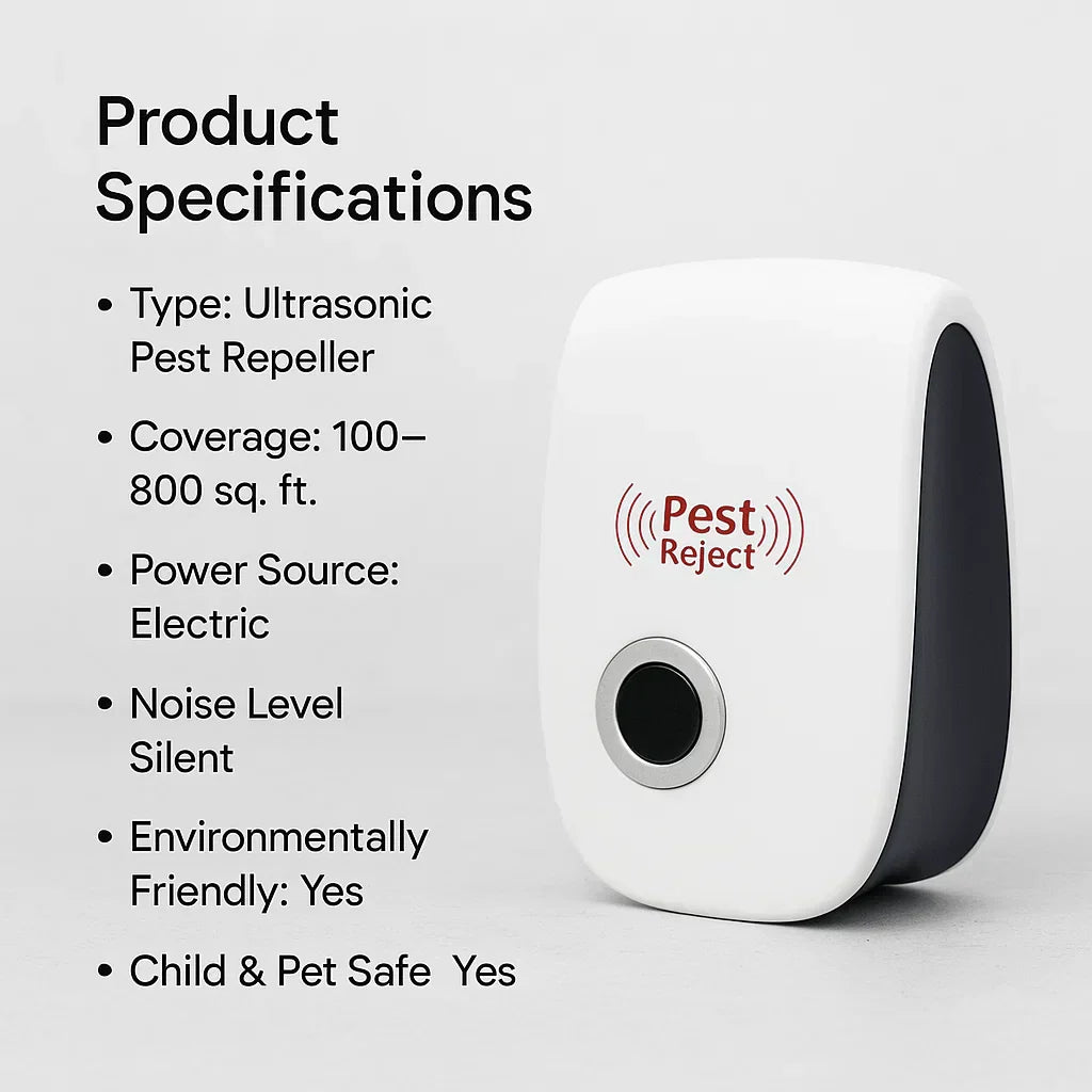 Chemical-free outdoor ultrasonic squirrel repeller, safe & eco-friendly garden pest control.