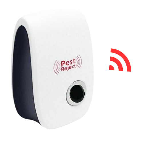 Eco-friendly ultrasonic squirrel repeller protecting gardens from rodents and chipmunks.