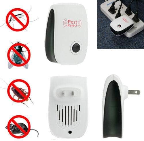 Close-up of advanced outdoor ultrasonic squirrel repeller device, silent pest control.