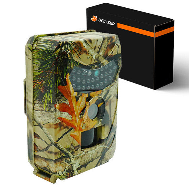 Waterproof HD game camera with advanced motion detection and infrared night vision for hunting.
