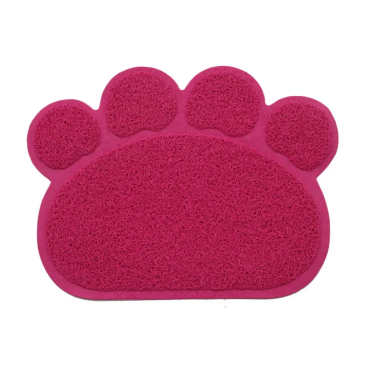 Functional paw-shaped pet mat. Effectively catches litter, keeping your floor spotless. Stylish addition to cat supplies.