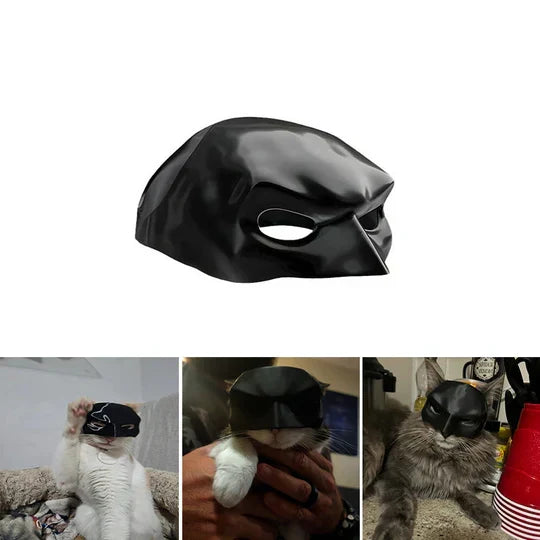 Heroic cat mask costume, Pet Heroic. Unique feline accessory for fun photos & special events.