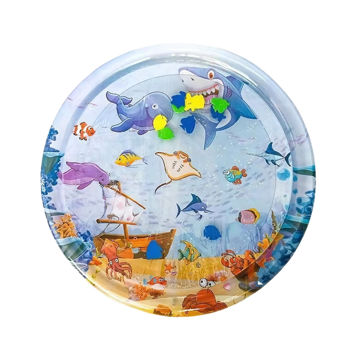 Cooling water mat for pets, an interactive summer toy providing ultimate comfort & relief from heat for dogs & cats.
