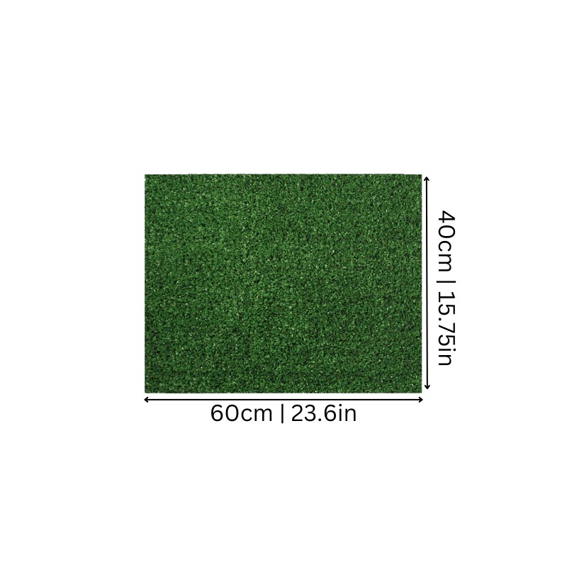 Pet-friendly artificial turf mat for home & garden. Durable, easy-clean synthetic grass for dogs & pets.