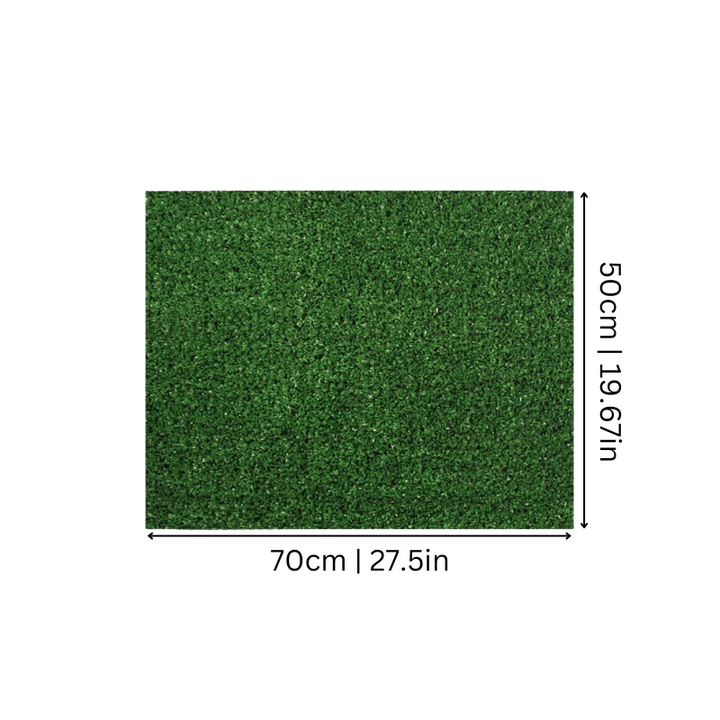 Easy-clean artificial pet grass training mat for indoor & outdoor use. Durable synthetic turf for dogs.