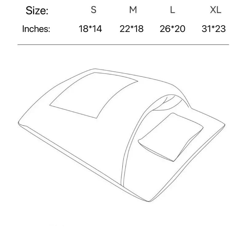 Soft plush cat sleeping bag, a warm & cozy pet bed for happy feline naps. Washable & comfortable.