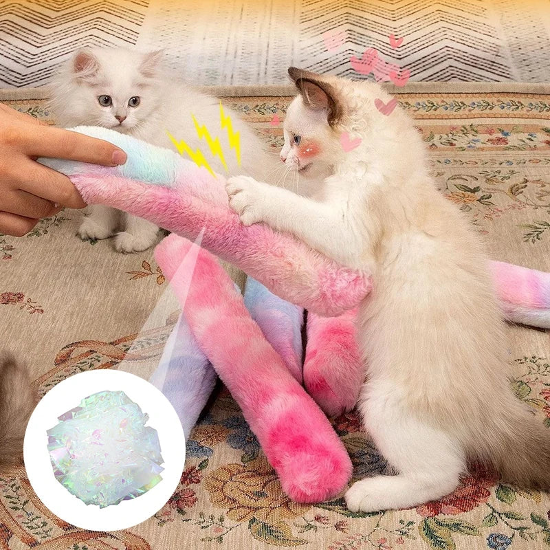 Soft plush catnip pillow, ideal for biting, kicking & joyful feline play. A perfect interactive cat toy.