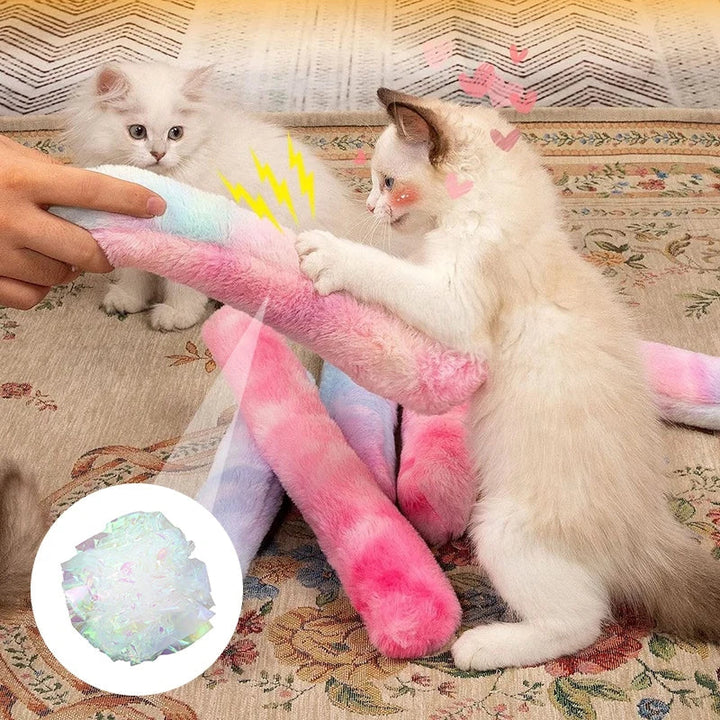 Soft plush catnip pillow, ideal for biting, kicking & joyful feline play. A perfect interactive cat toy.