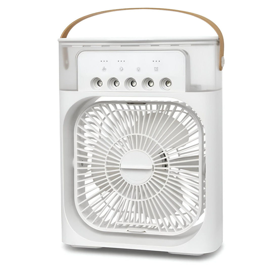 Portable air cooler & humidifier for small spaces, a great energy-efficient gadget.