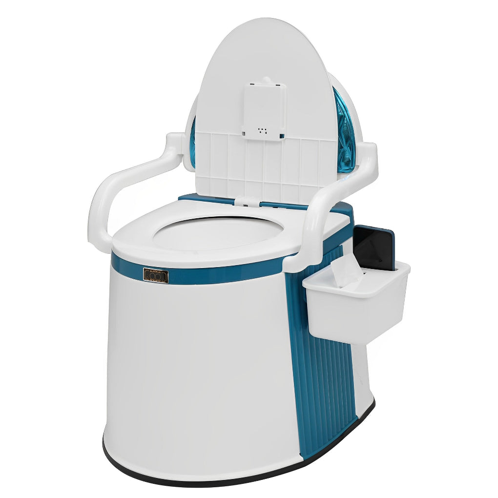 Compact portable commode, ideal for adults, elderly care, and emergency use, hygiene solution.